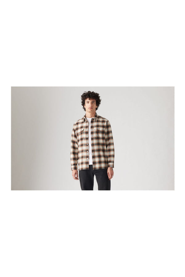Levi's Erkek Oversize Uzun Kol Kareli Gömlek - Günlük Stil
