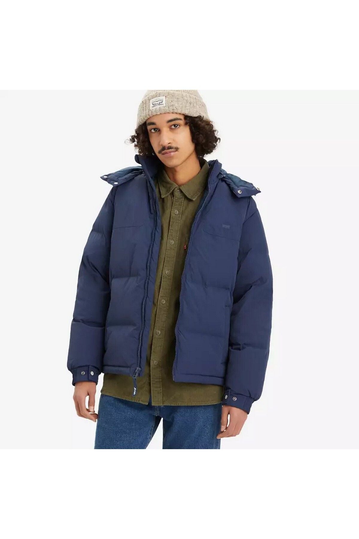 Levi's Oversize Kapüşonlu Minimalist Erkek Kışlık Mont Main image