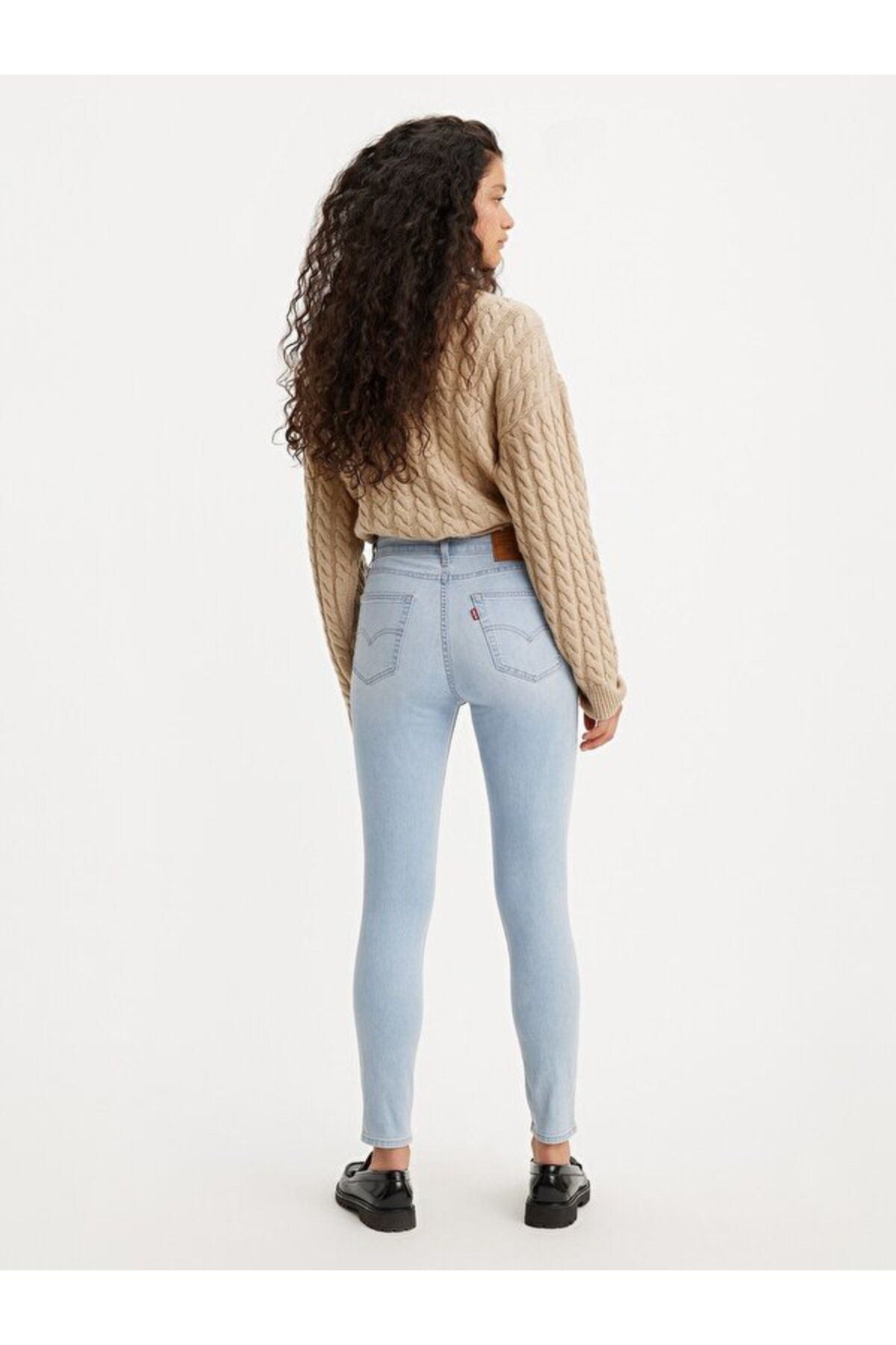 Levis Kadın Skinny Yüksek Bel Midi Boy Düz Desen Denim Kot Pantolon
