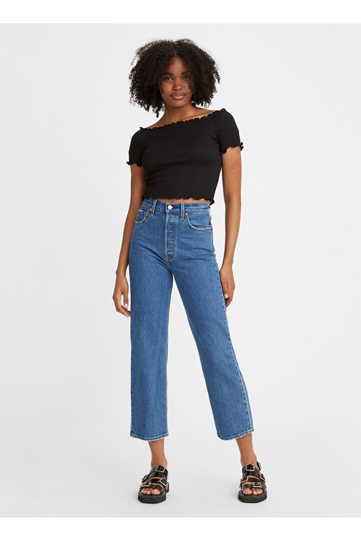Levi's Yüksek Bel Midi Mom Jean - Minimalist & Şık Kadın Pantolon Main image