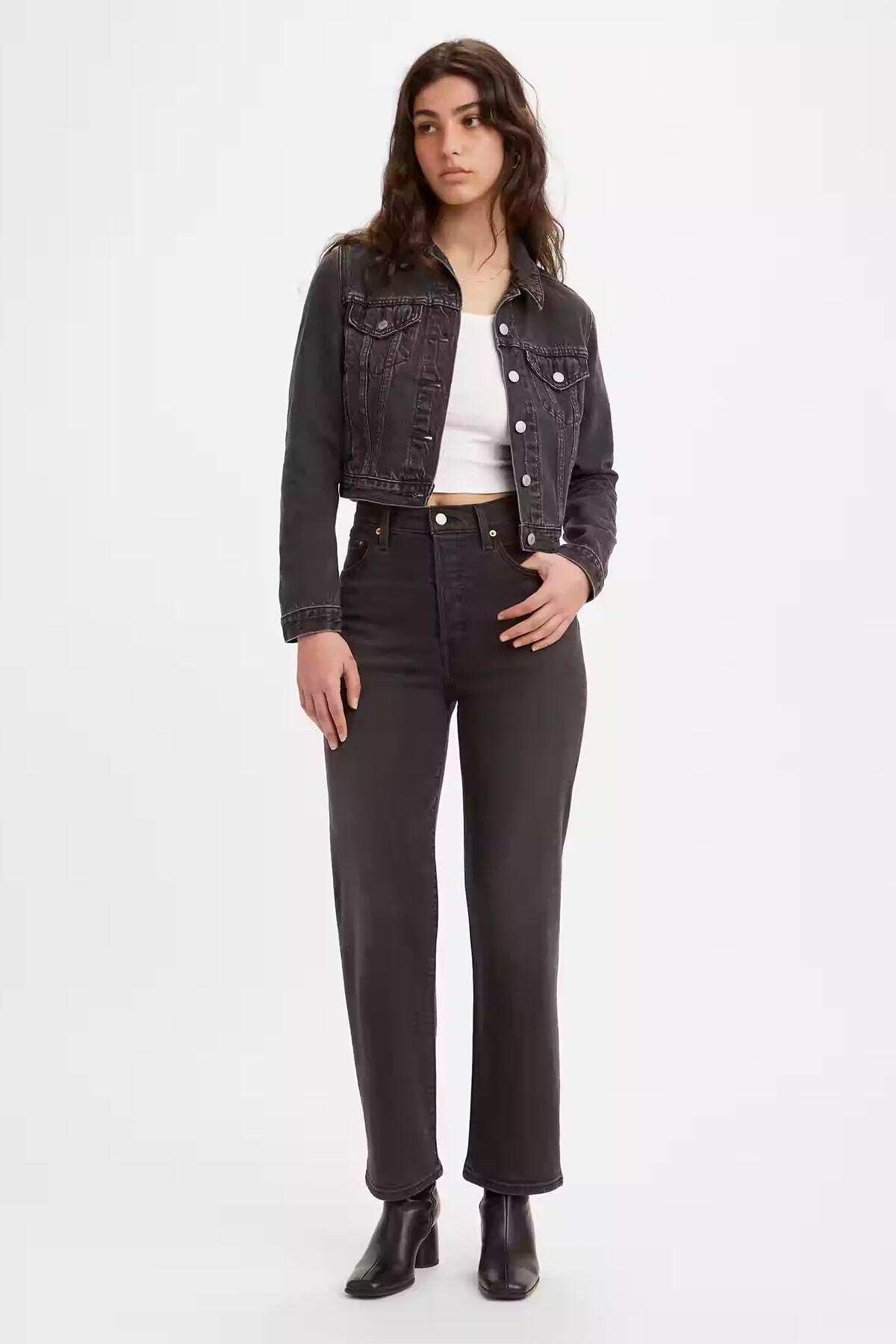 Levi's Yüksek Bel Straight Kadın Kot Pantolon - Minimalist Günlük Stil Main image