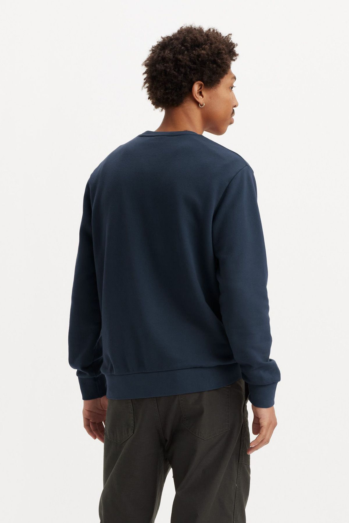 Levi's Erkek Oversize Sweatshirt - Uzun Kol, Yuvarlak Yaka - Günlük Stil