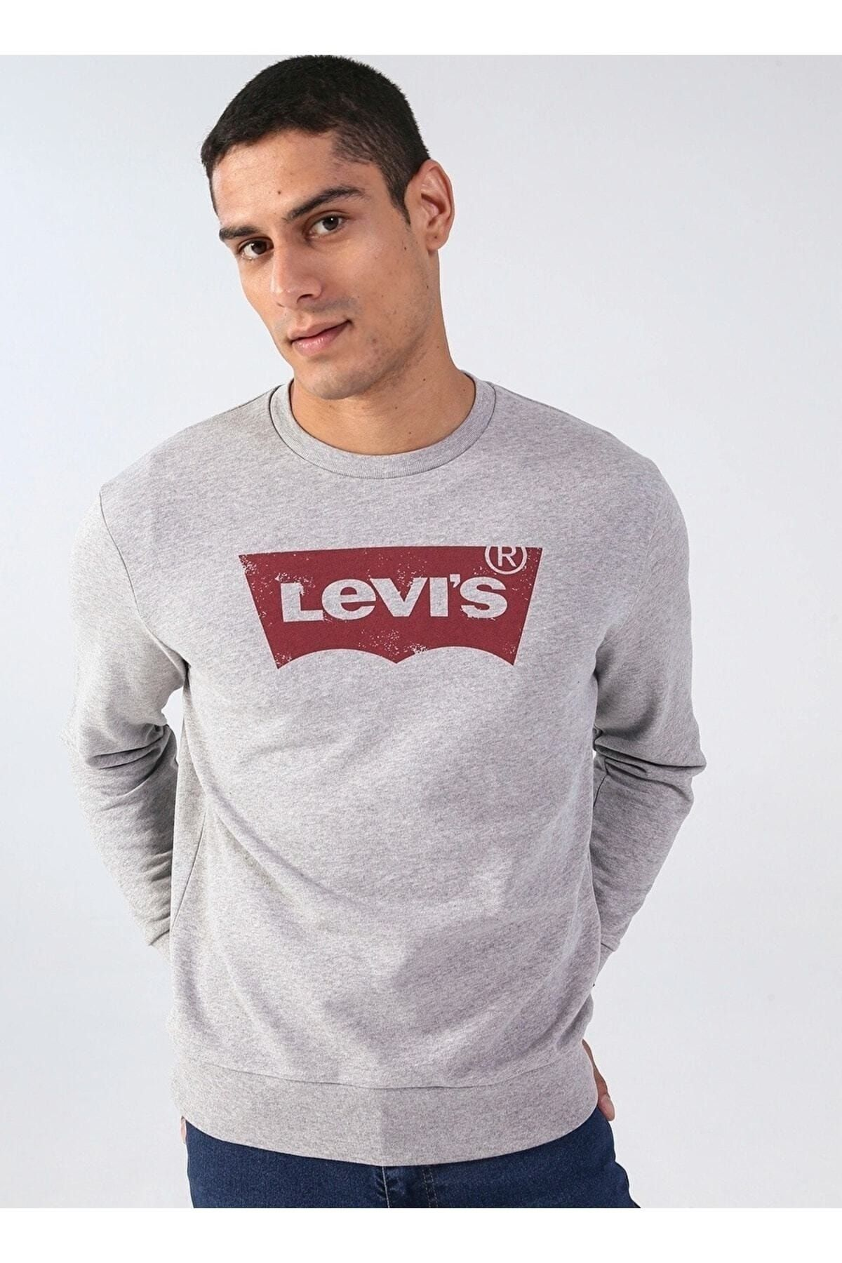 Levi's Erkek Minimalist Sweatshirt - Oversize, Rahat, Günlük