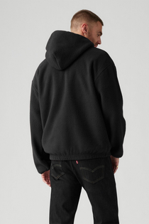 Levi's Oversize Kapşonlu Fermuarlı Polar Erkek Sweatshirt - Trend