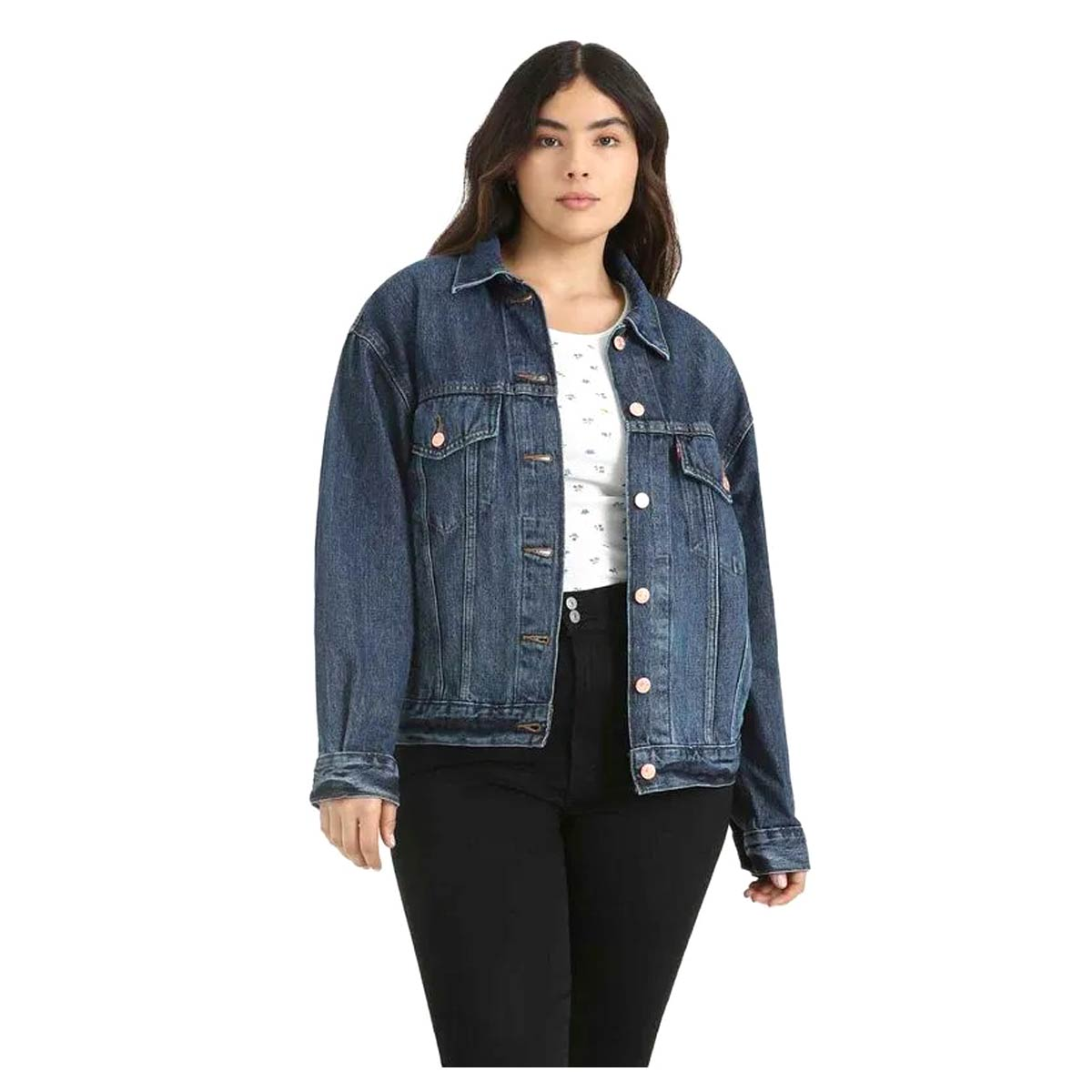 Levi's Oversize Uzun Kol Jean Ceket - Minimalist Günlük Stil Main image