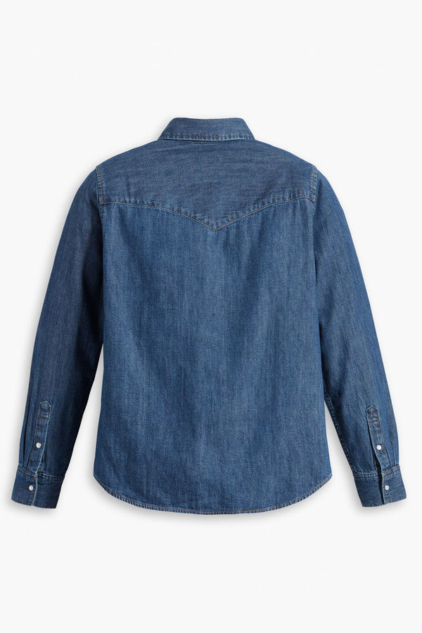 Levi's Oversize Uzun Kol Gömlek Yaka Kadın Denim Gömlek