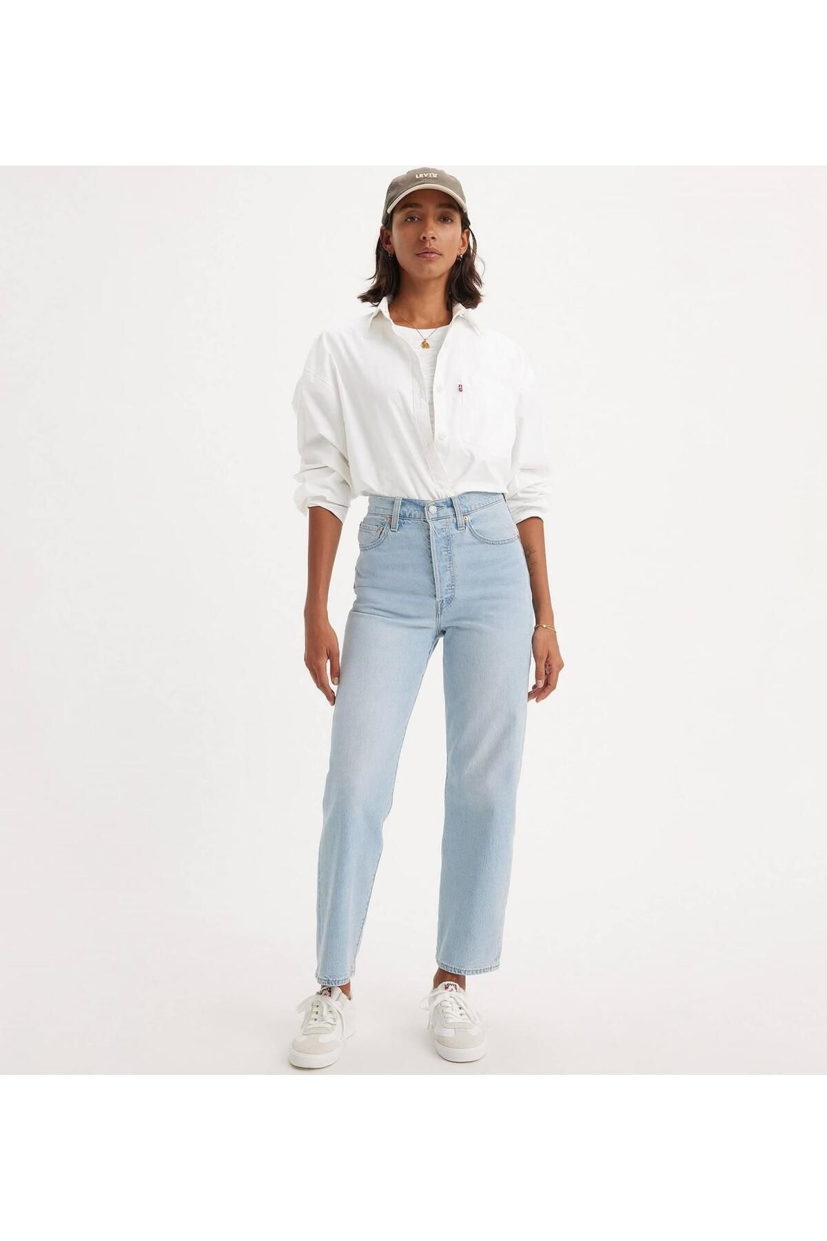 Levi's Yüksek Bel Straight Kadın Jean - Minimalist, Midi Boy