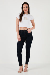 Levis Kadın Yüksek Bel Slim Fit Dar Paça Bilek Boy Denim Kot Pantolon