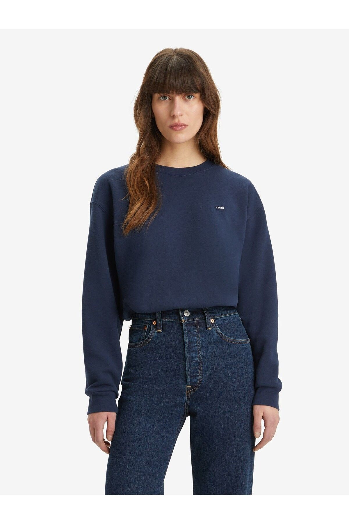 Levi's Oversized Yuvarlak Yaka Kadın Sweatshirt - Günlük Minimalist Tarz Main image