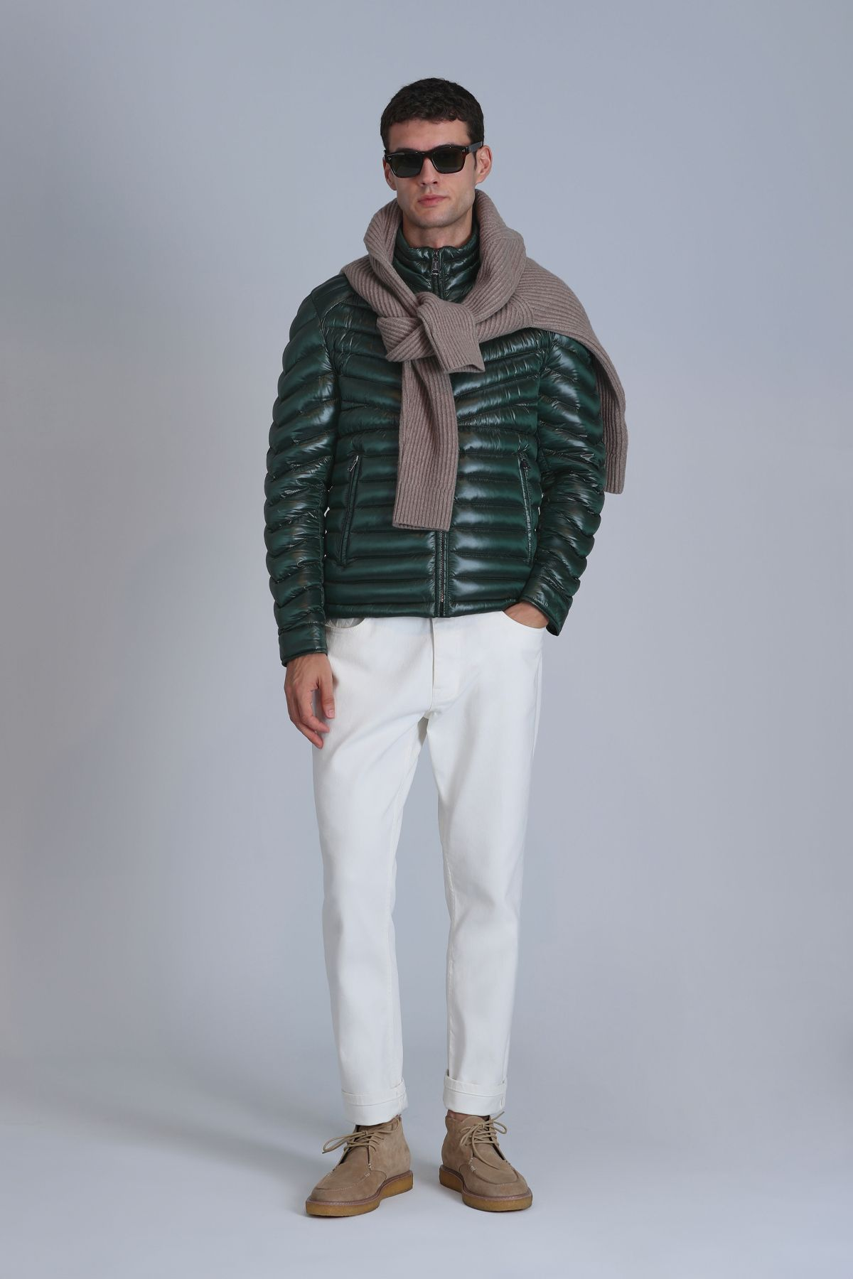 Lufian Oversize Minimalist Erkek Mont - Günlük Şıklık Secondary image
