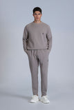 Lufian Oversize Erkek Sweatshirt - Minimalist Stil, Uzun Kol, Yuvarlak Yaka