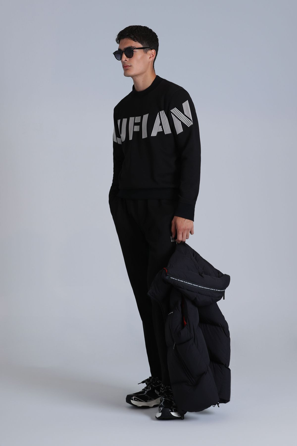 Lufian Oversize Uzun Kol Minimalist Erkek Sweatshirt - Günlük Stil