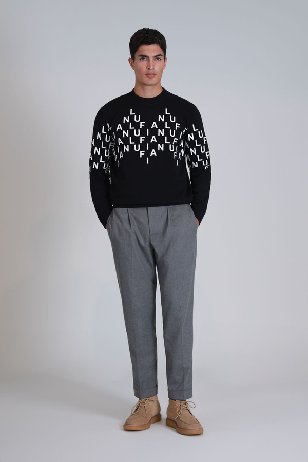 Lufian Minimalist Oversize Uzun Kol Erkek Sweatshirt - Günlük Stil