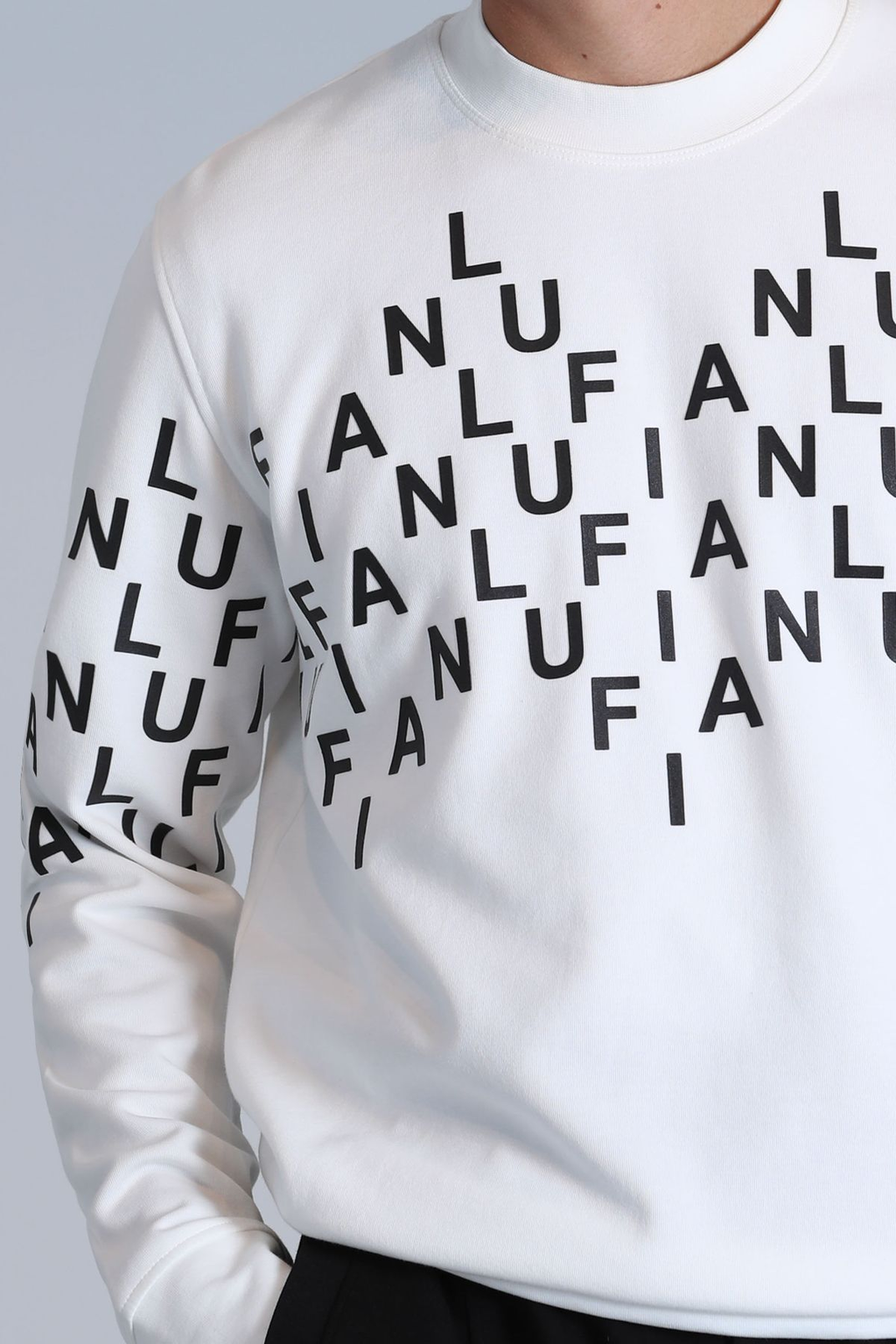 Lufian Minimalist Oversize Uzun Kol Erkek Sweatshirt - Günlük Stil