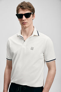 Lufian Erkek Regular Fit Polo Yaka Pike Kumaş Kısa Kollu T-Shirt