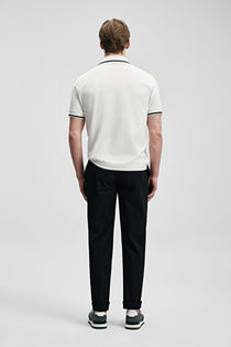 Lufian Erkek Regular Fit Polo Yaka Pike Kumaş Kısa Kollu T-Shirt