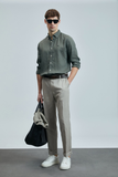 Lufian Minimalist Linen Men's Trousers - Regular Fit - For Everyday Outfits