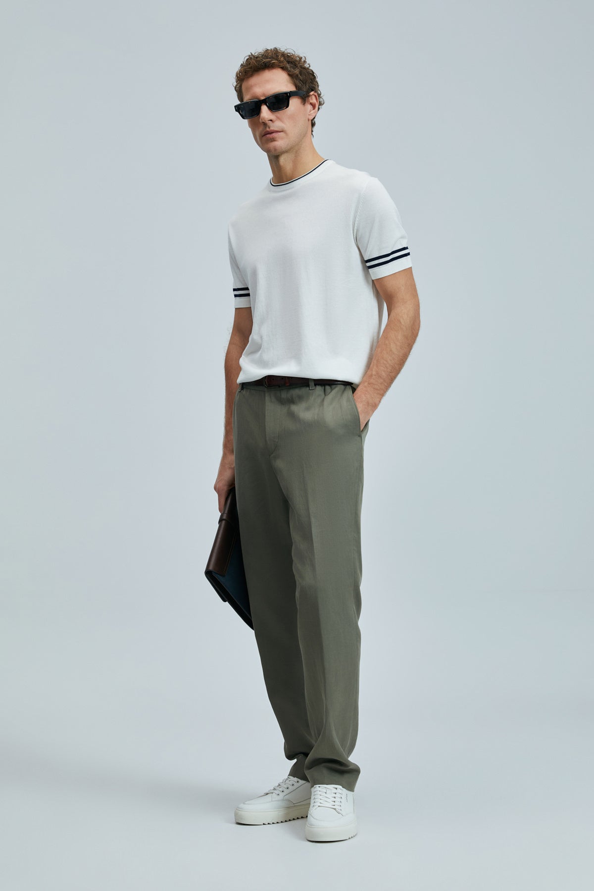 Lufian Minimalist Keten Erkek Pantolon - Regular Fit - Günlük Kombinler İçin