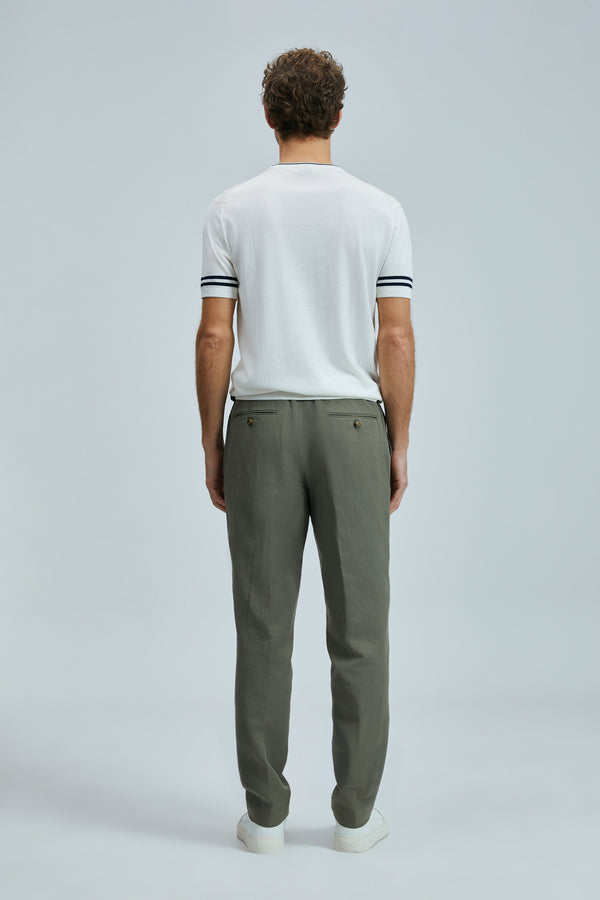 Lufian Minimalist Keten Erkek Pantolon - Regular Fit - Günlük Kombinler İçin