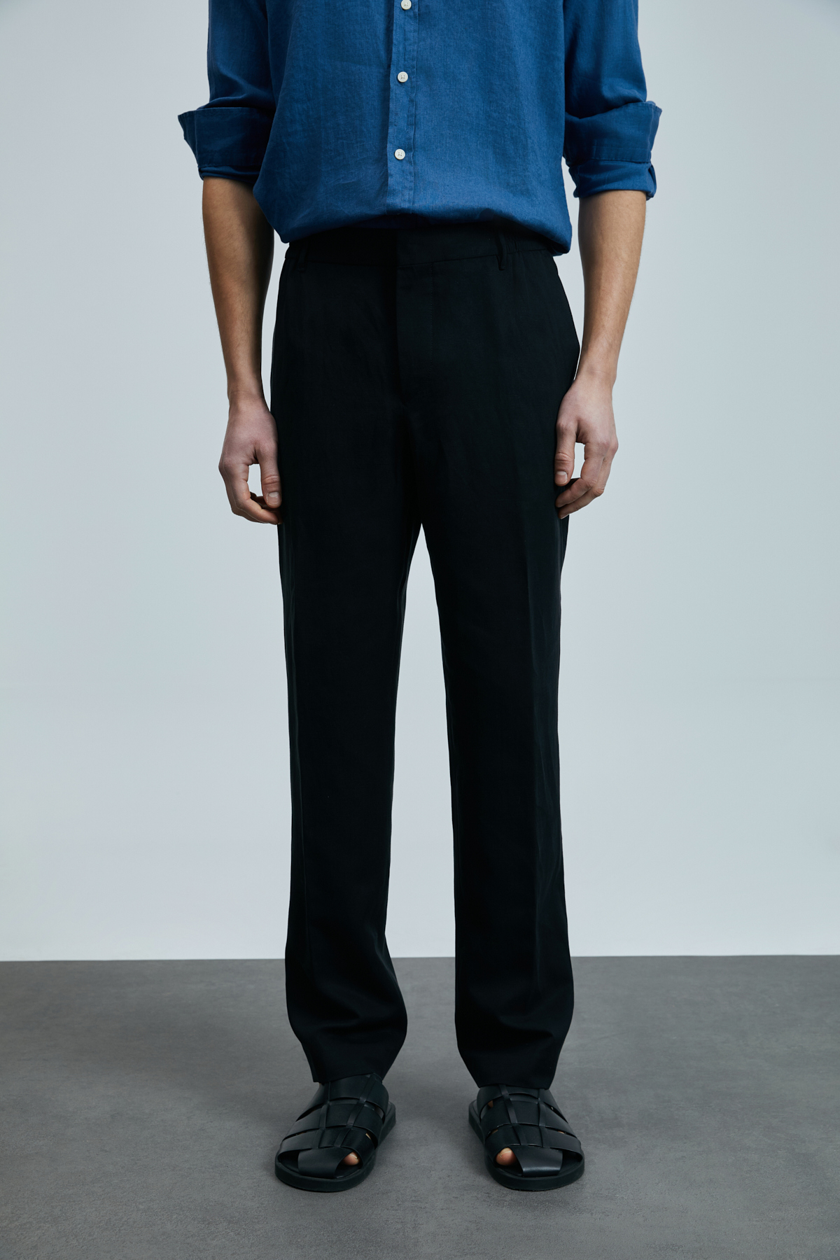 Lufian Minimalist Keten Erkek Pantolon - Regular Fit - Günlük Kombinler İçin Main image