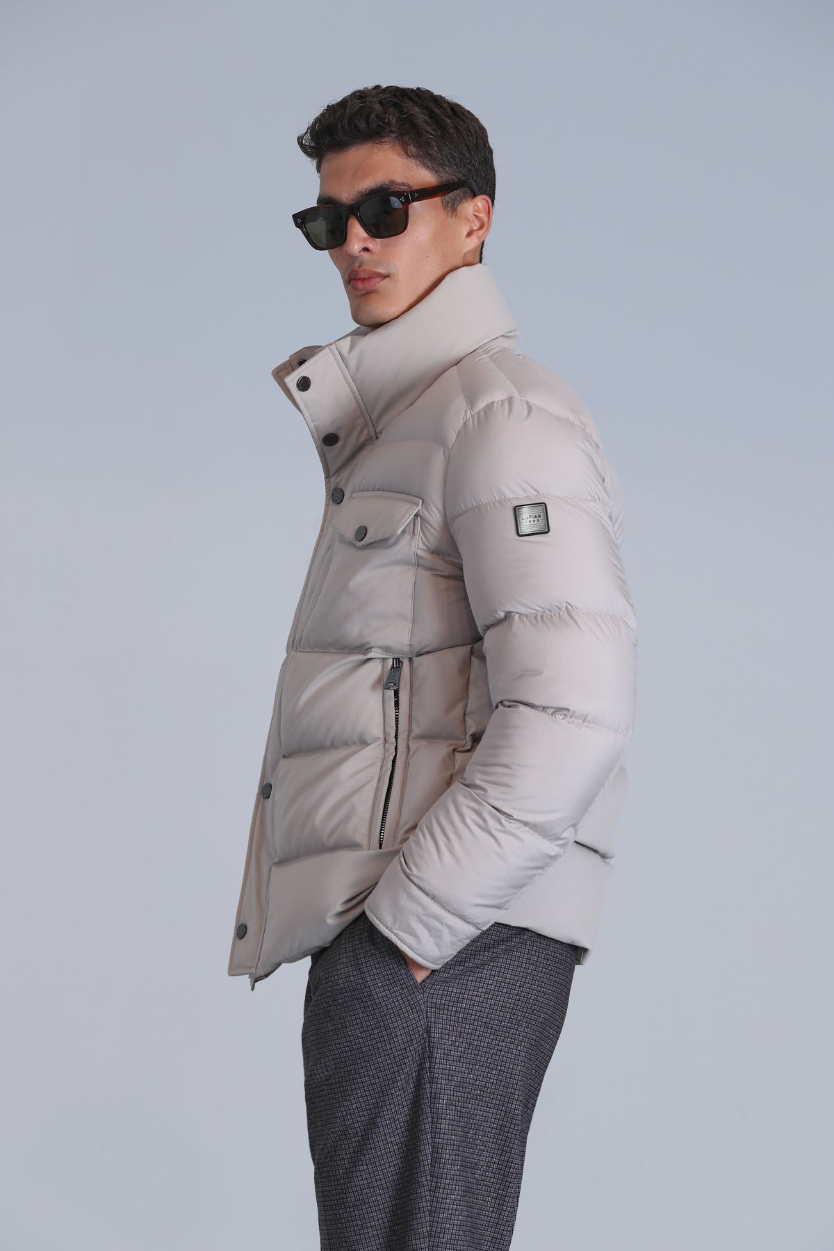 Lufian Minimalist Oversize Erkek Kışlık Mont - Günlük Kullanım Secondary image