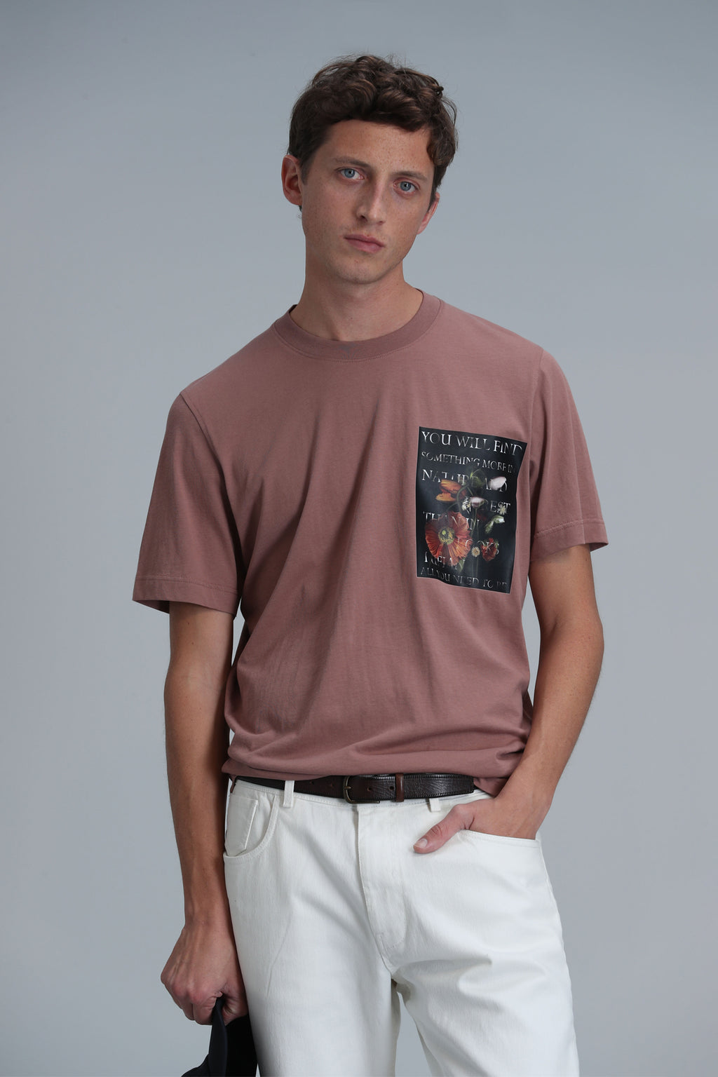 Lufian Minimalist Oversize Yuvarlak Yaka Kısa Kol Erkek T-Shirt