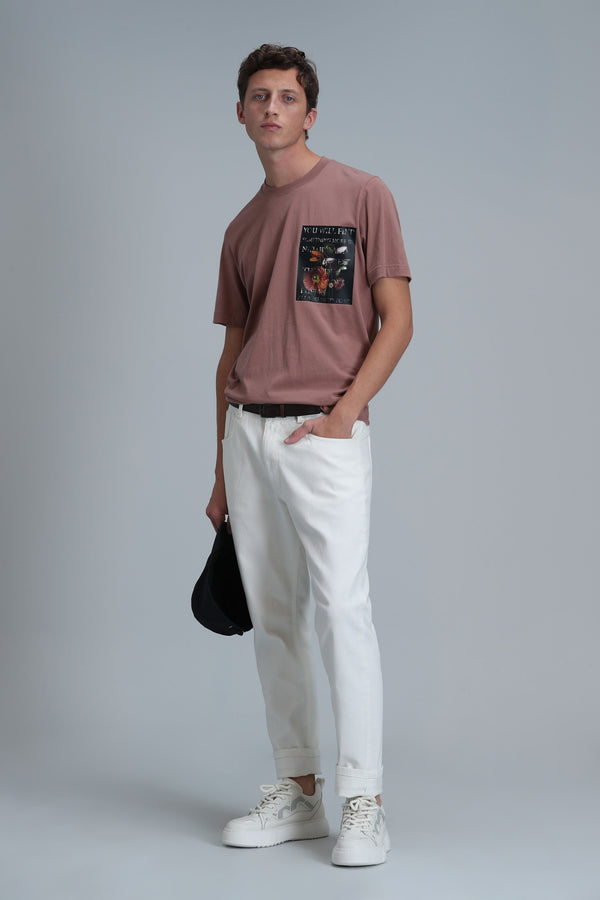 Lufian Minimalist Oversize Yuvarlak Yaka Kısa Kol Erkek T-Shirt