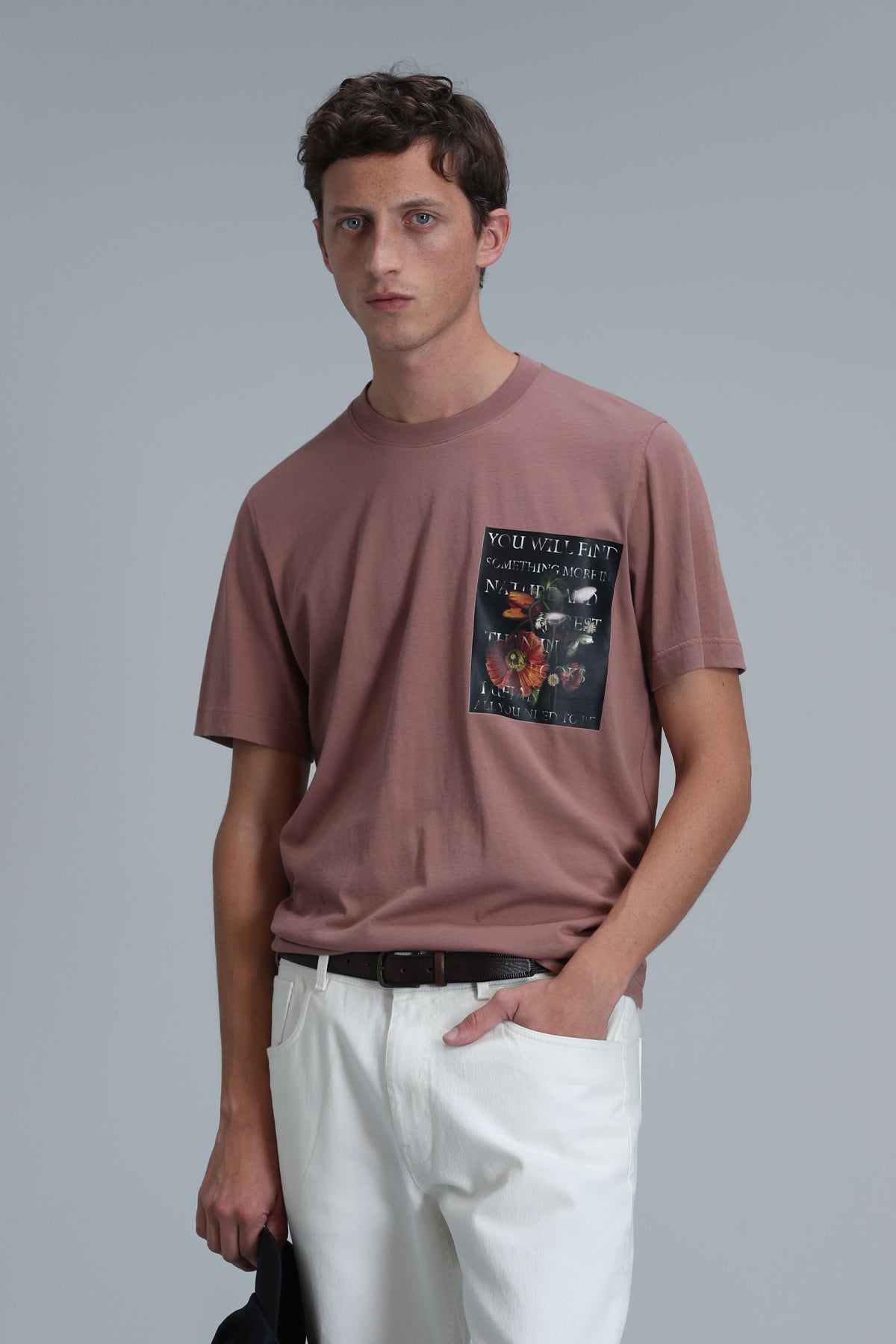 Lufian Minimalist Oversize Yuvarlak Yaka Kısa Kol Erkek T-Shirt