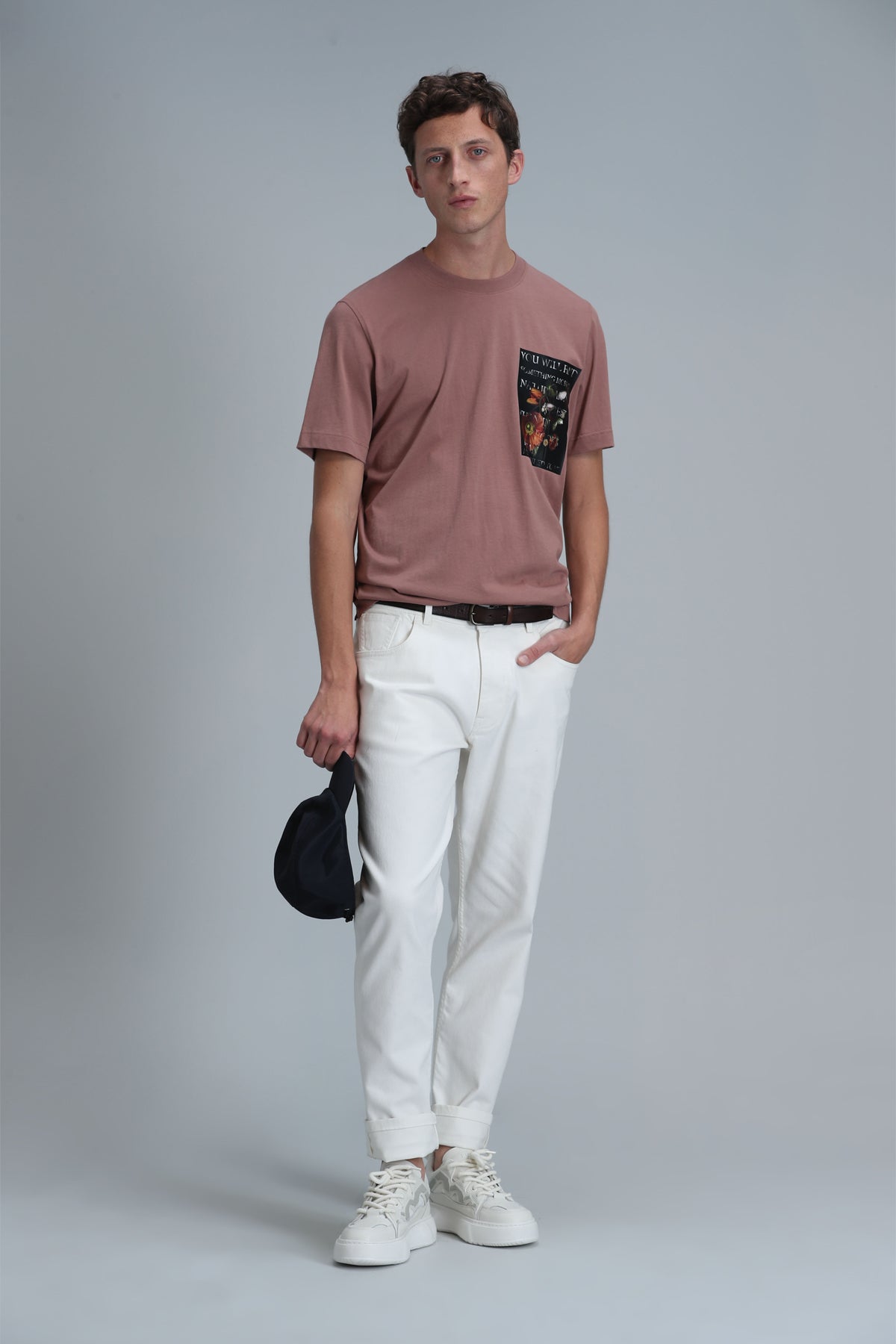 Lufian Minimalist Oversize Yuvarlak Yaka Kısa Kol Erkek T-Shirt