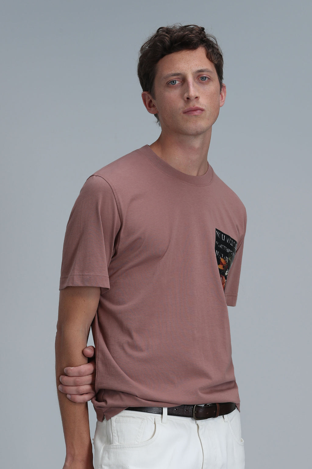 Lufian Minimalist Oversize Yuvarlak Yaka Kısa Kol Erkek T-Shirt