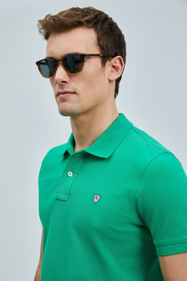 Lufian Minimalist Polo Yaka Erkek T-Shirt - Kısa Kol - Günlük