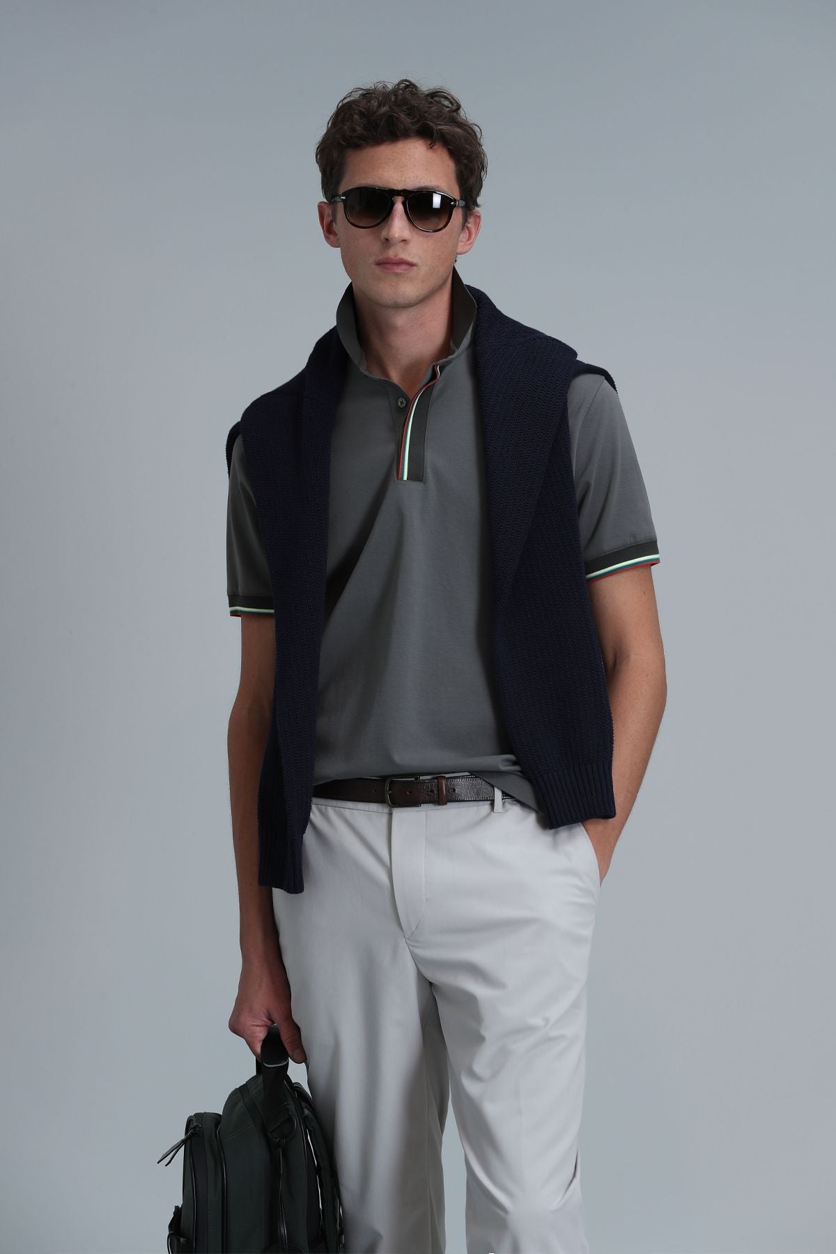 Lufian Minimalist Polo Yaka Kısa Kol Erkek T-Shirt - Günlük & Şık Main image