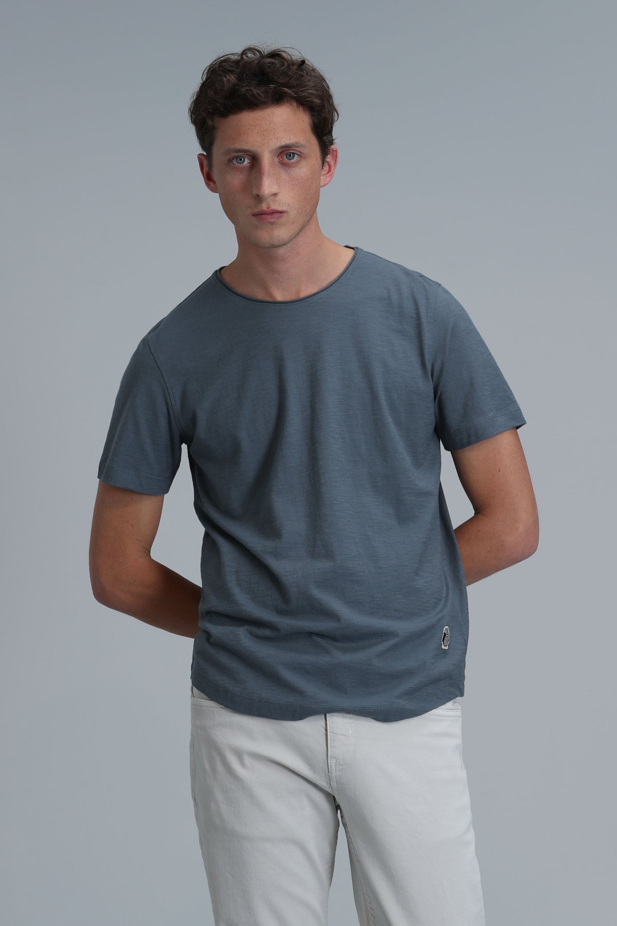 Lufian Oversize Erkek T-Shirt - Minimalist Tarz Kısa Kol Yuvarlak Yaka