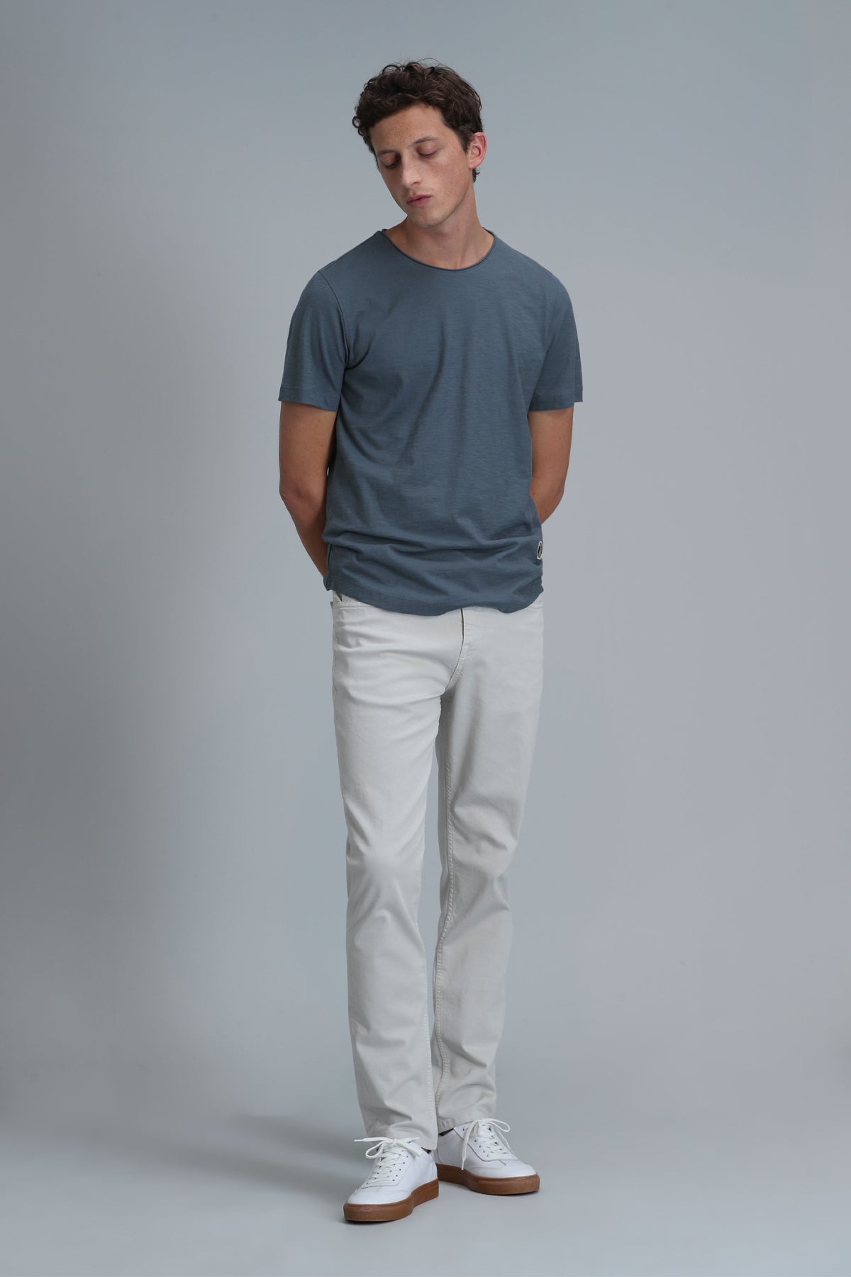 Lufian Oversize Erkek T-Shirt - Minimalist Tarz Kısa Kol Yuvarlak Yaka