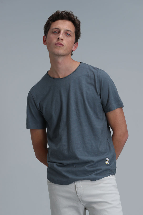 Lufian Oversize Erkek T-Shirt - Minimalist Tarz Kısa Kol Yuvarlak Yaka