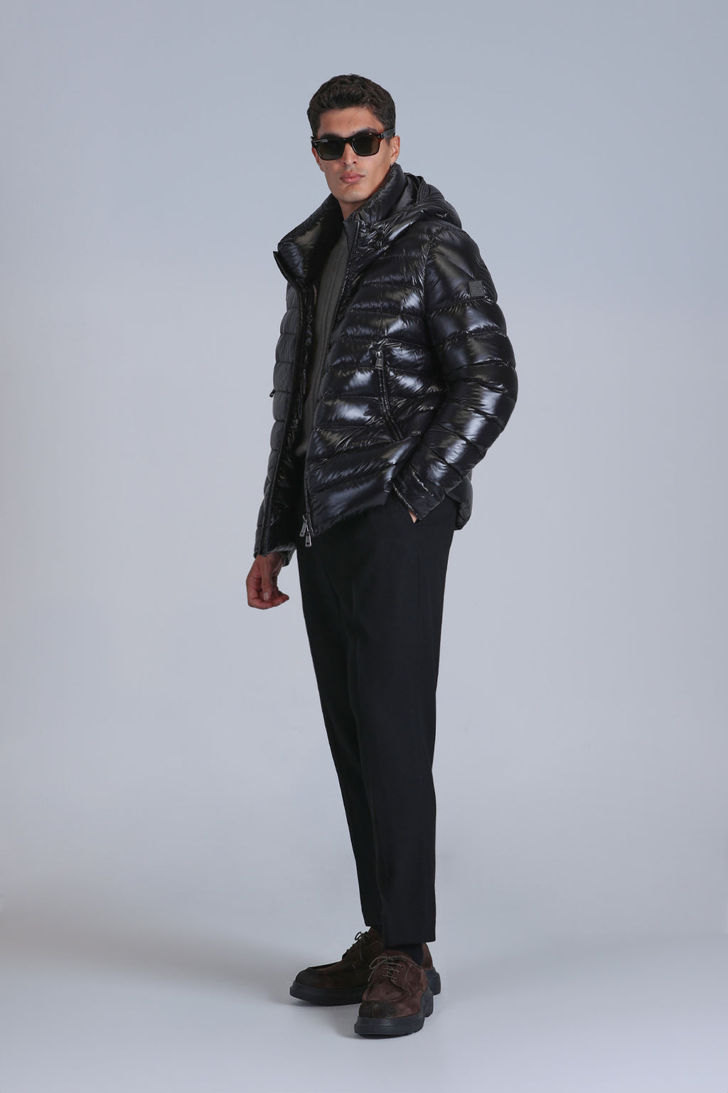 Lufian Oversize Kapüşonlu Erkek Kışlık Mont - Minimalist Tasarım