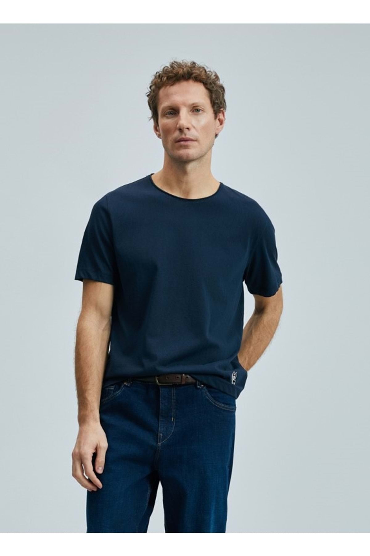 Lufian Oversize Kısa Kol Yuvarlak Yaka Erkek T-Shirt - Minimalist Main image