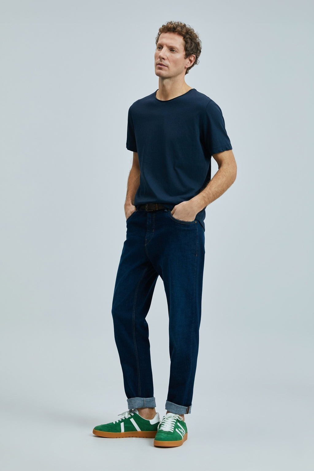 Lufian Oversize Kısa Kol Yuvarlak Yaka Erkek T-Shirt - Minimalist