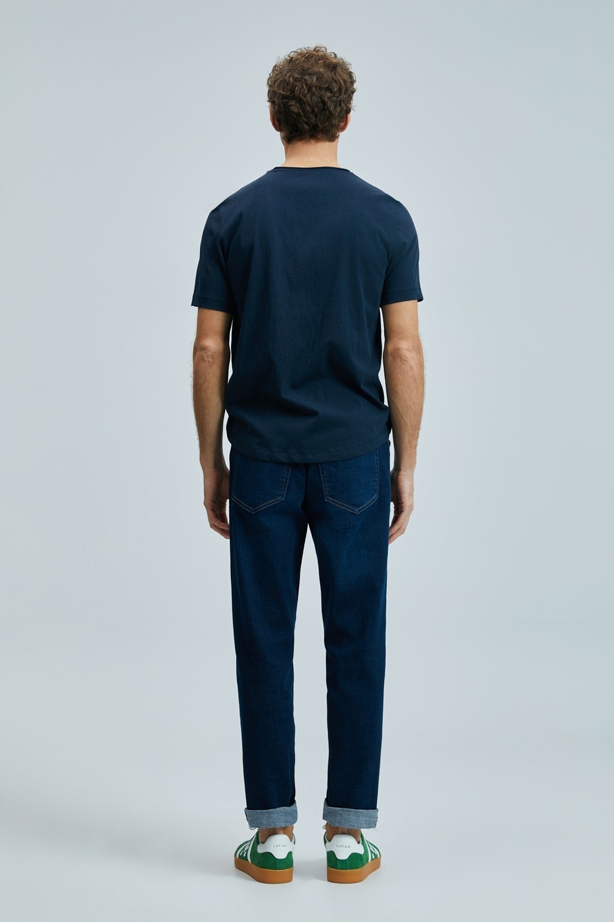 Lufian Oversize Kısa Kol Yuvarlak Yaka Erkek T-Shirt - Minimalist