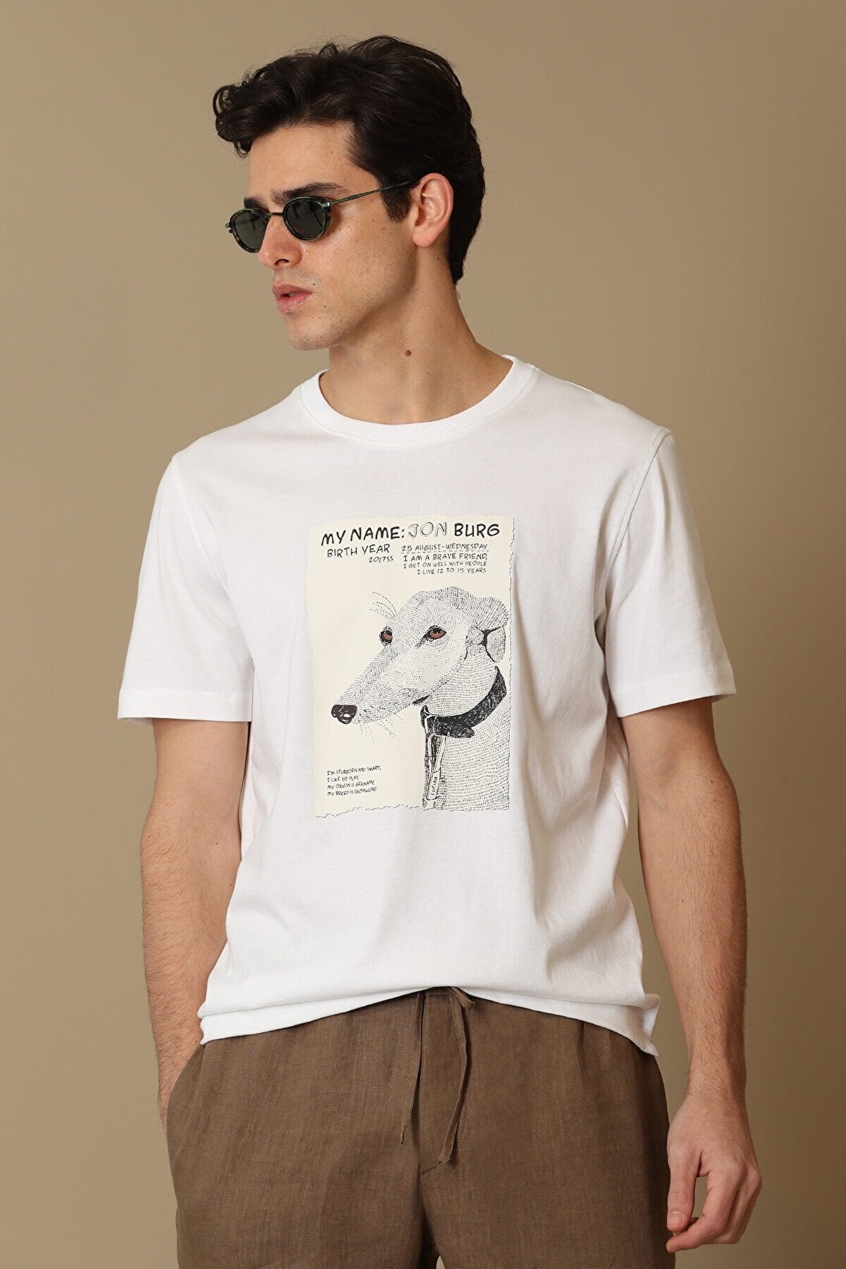 Lufian Oversize Minimalist Erkek T-Shirt - Kısa Kol Yuvarlak Yaka Günlük Secondary image