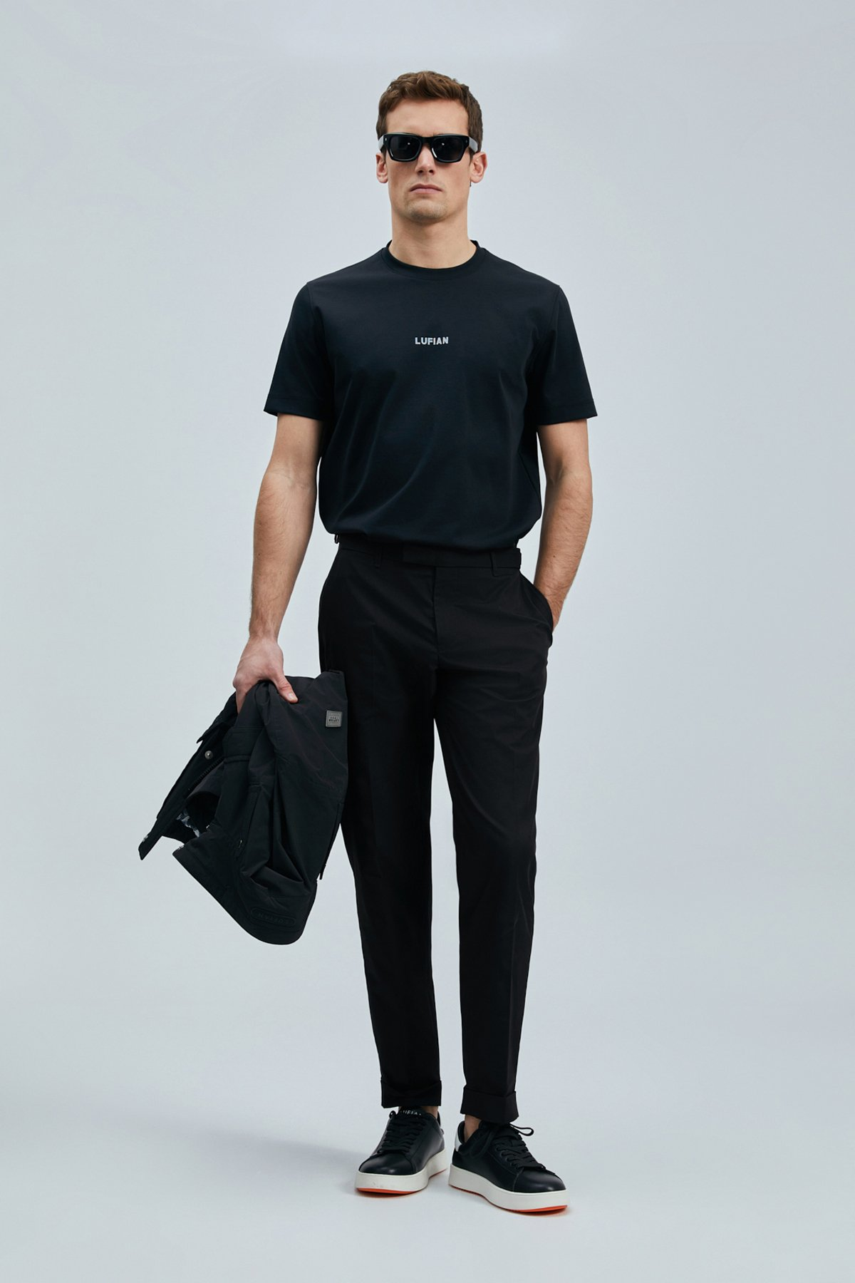 Lufian Oversize Minimalist Yuvarlak Yaka Kısa Kol Erkek T-Shirt