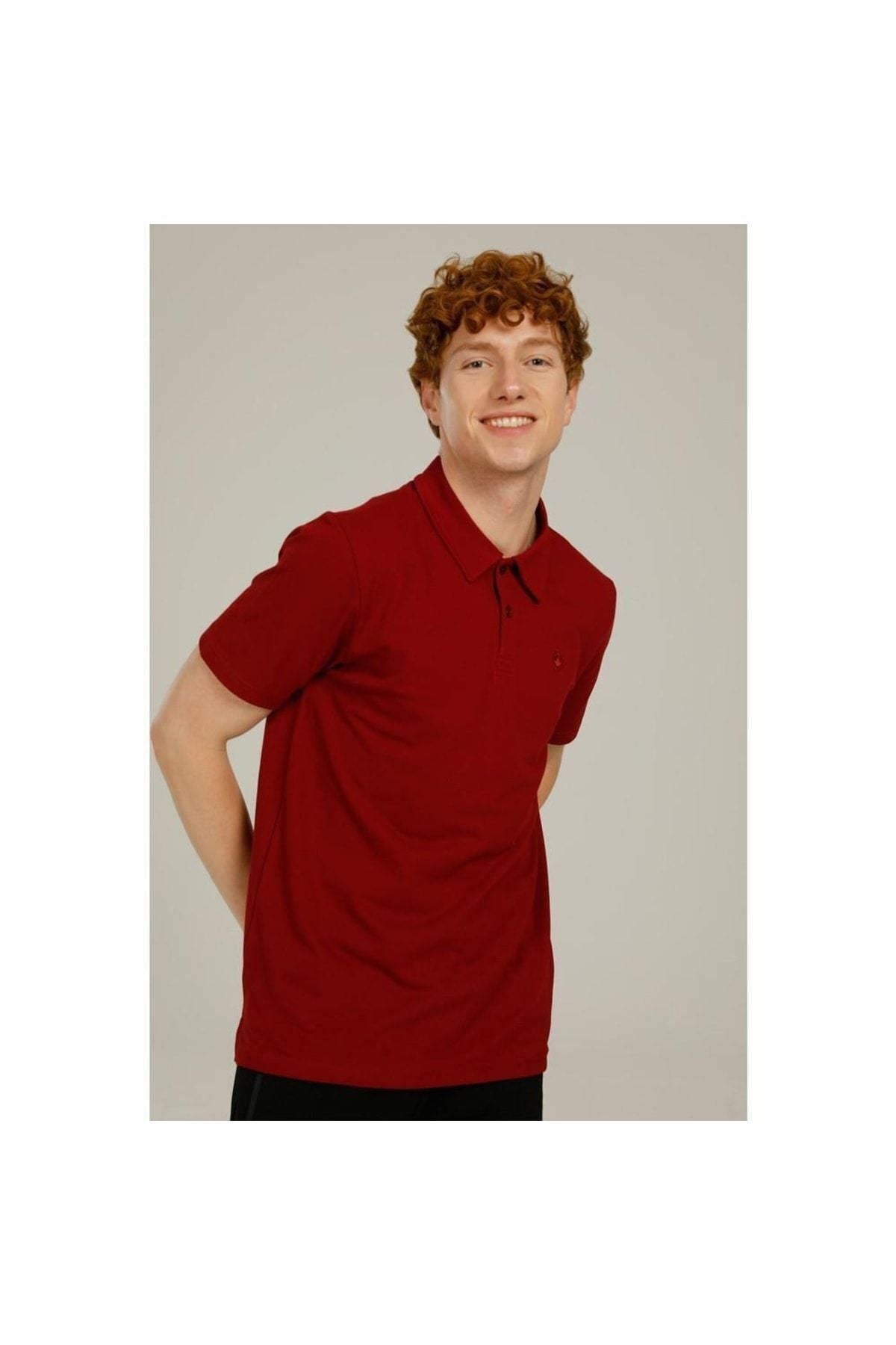 Lumberjack Erkek Minimalist Polo Yaka Kısa Kol T-Shirt - Rahat Kesim