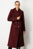 Ekol Belted Coat with Epaulette Sleeves