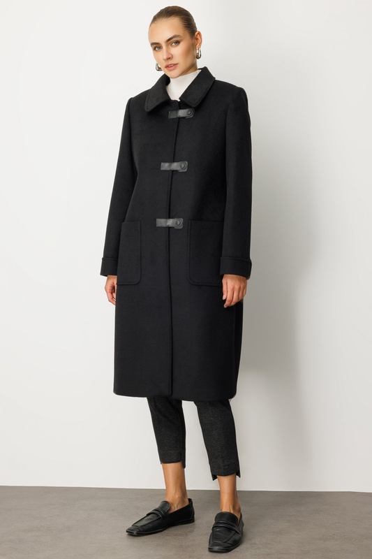 Ekol Deri Çıtçıtlı Torba Cepli Kaban