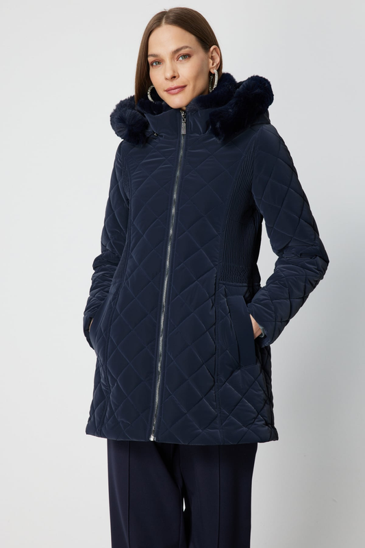 Ekol Dikiş Detaylı Kapüşonlu Şişme Mont Ekol