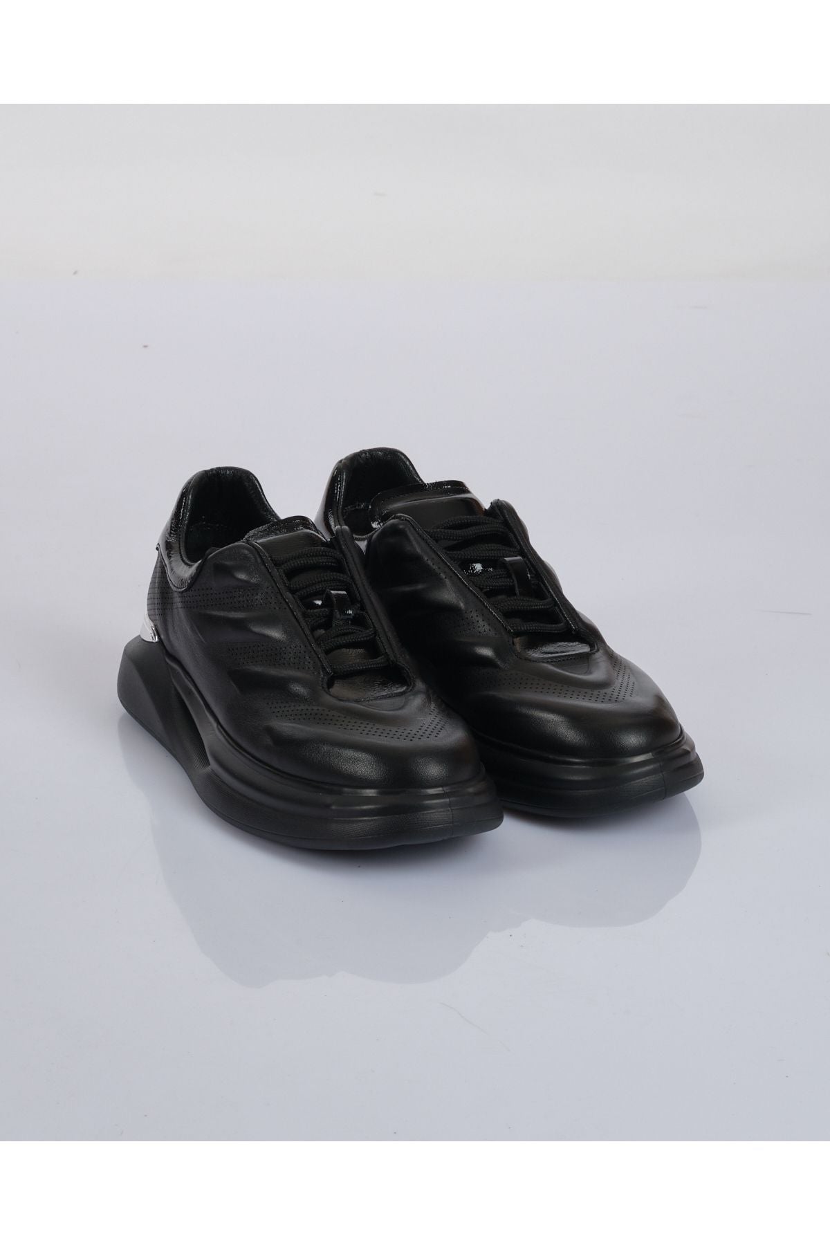 Marco Rossi Minimalist Deri Erkek Sneaker - Platform Taban