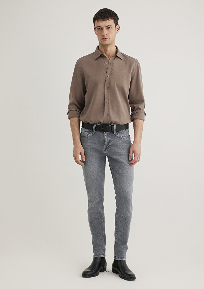 Mavi Erkek Slim Fit Minimalist Jean Pantolon - Günlük Şıklık Ana görsel