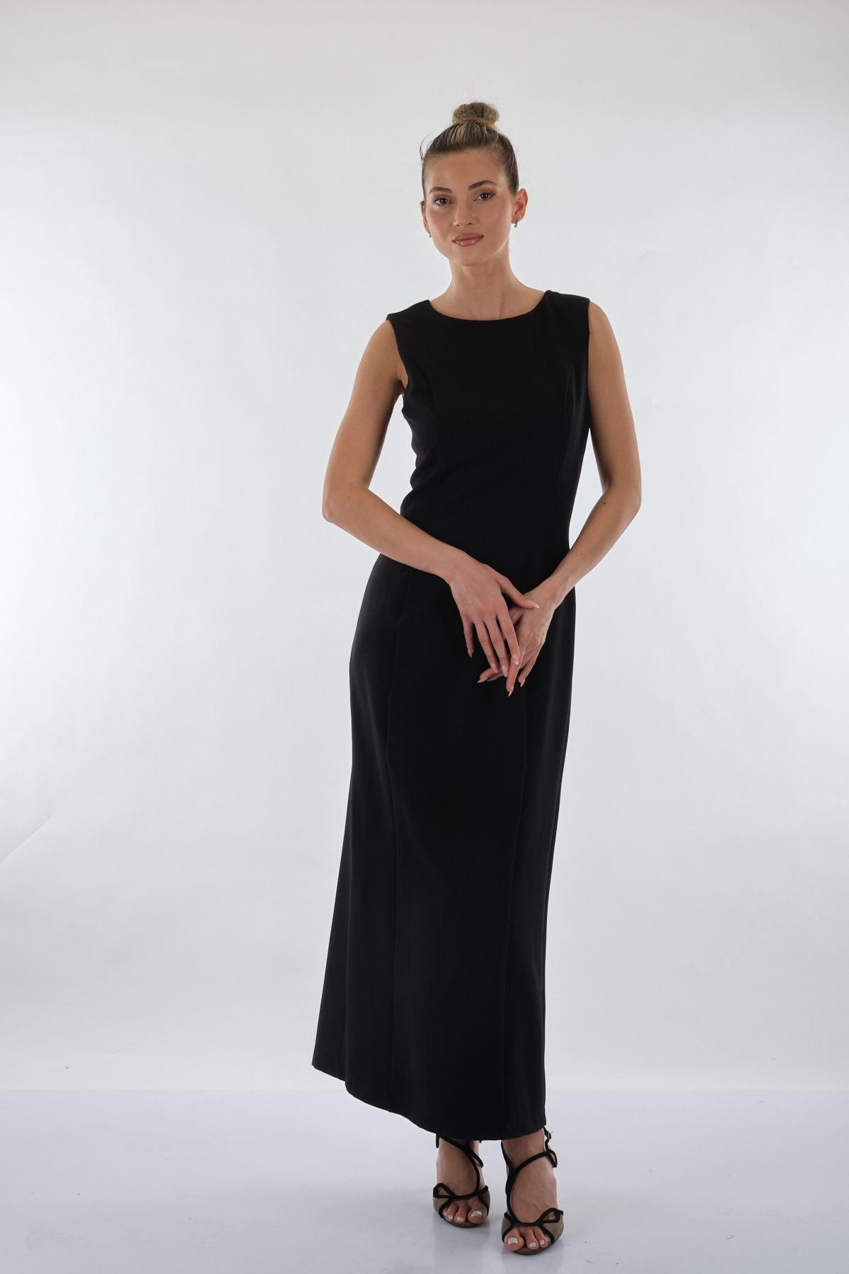 Miaruj Minimalist Kolsuz Maxi Elbise - Günlük & Özel Gün