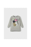 Minnie Mouse Baskılı Oversize Kız Çocuk Sweatshirt-Günlük Kullanım