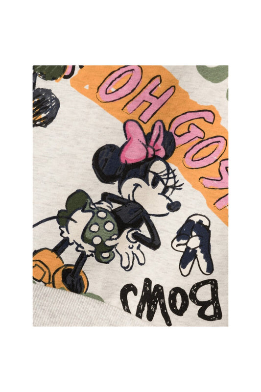 Minnie Mouse Desenli Kız Çocuk Sweatshirt-Uzun Kol Regular Fit